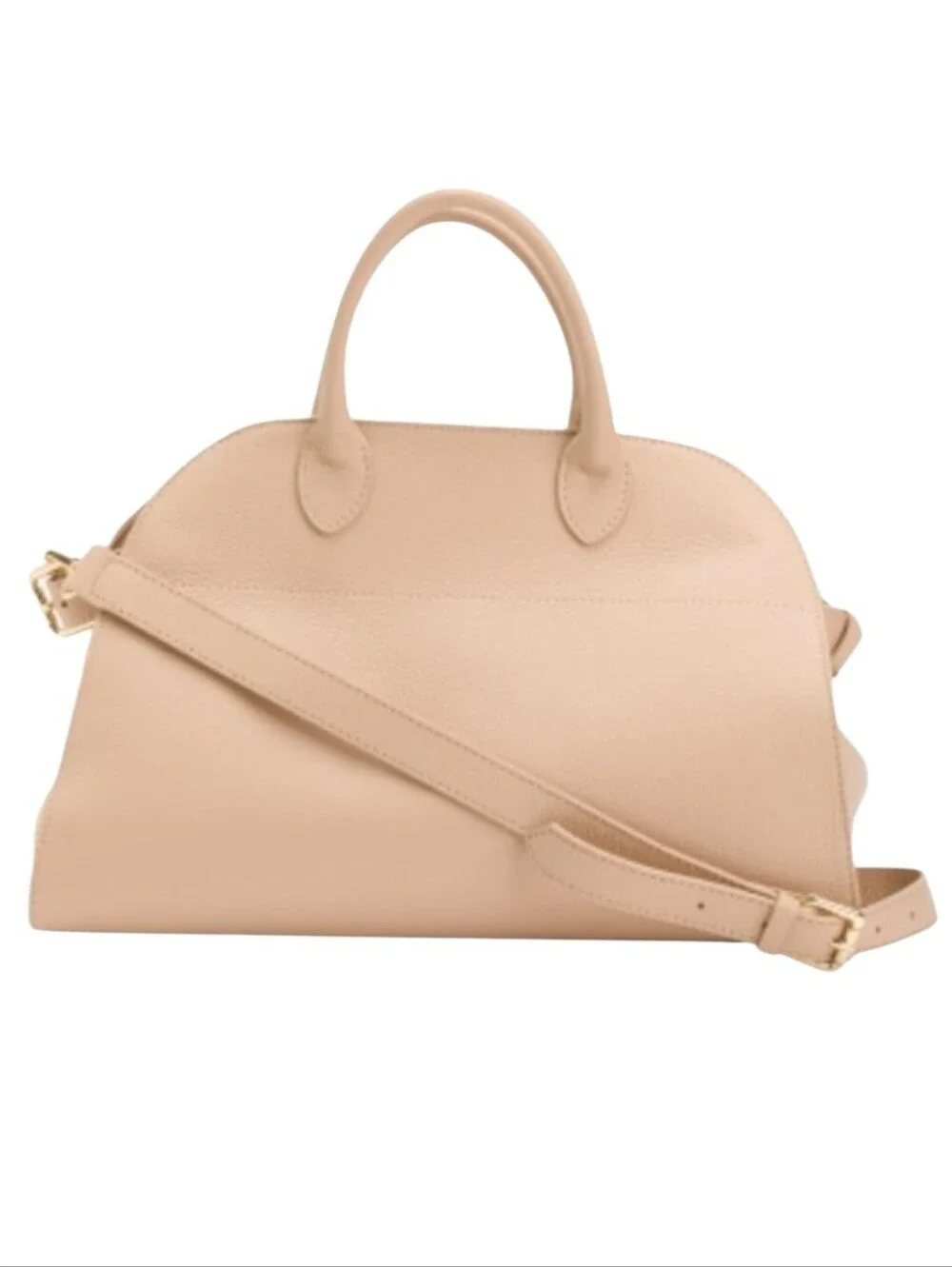 Blush Leather Satchel Bag